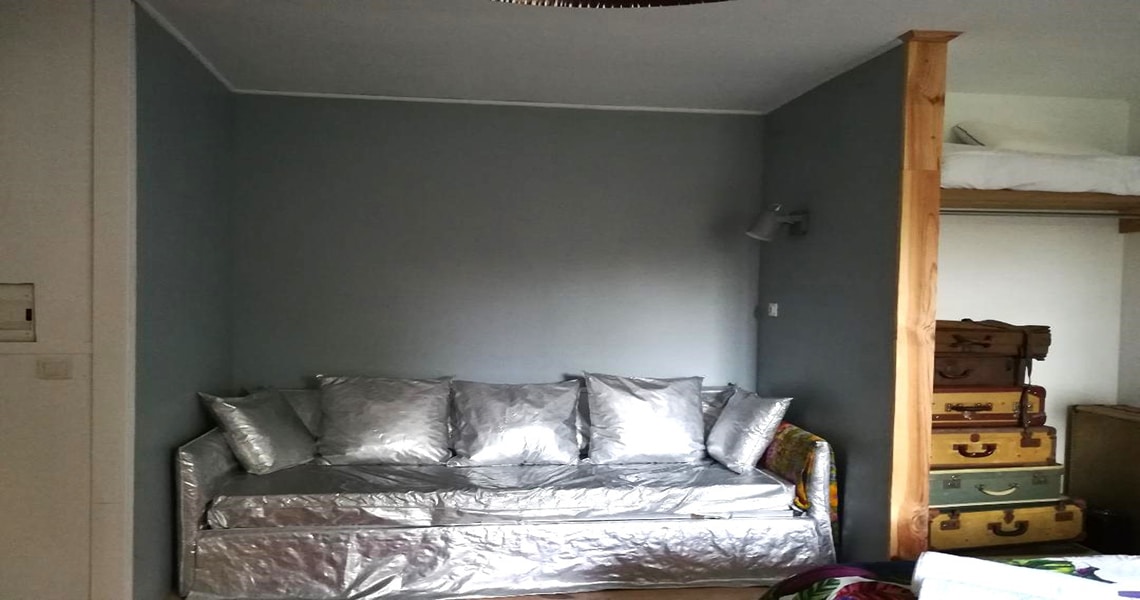 Chambre avant création de la salle de bains